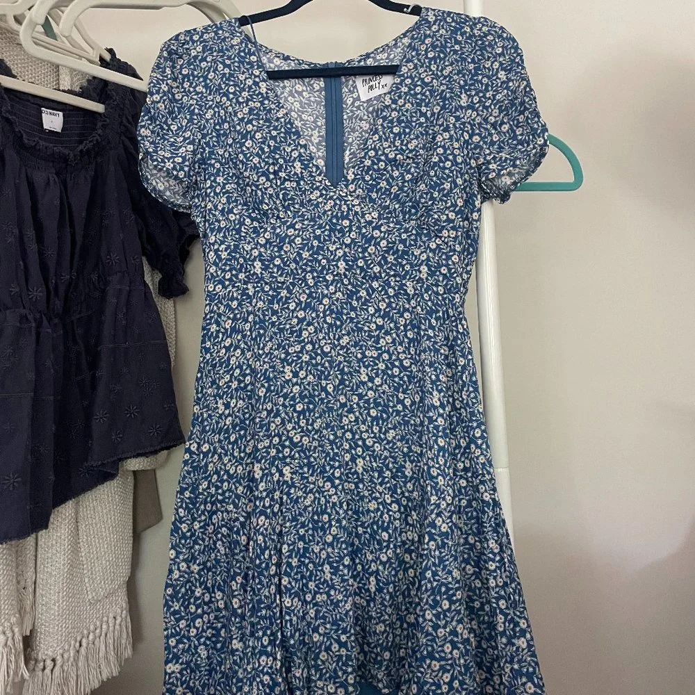 The Sting Mini Dress Blue - Picture 2 of 3